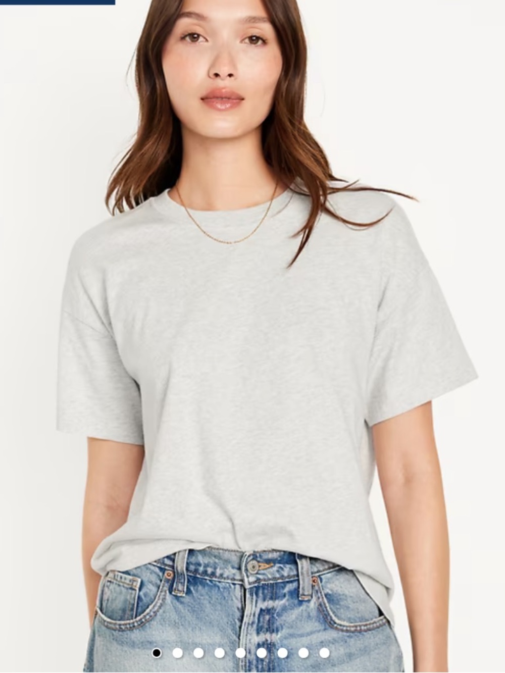 TALL Old Navy Vintage Crew-Neck T-Shirt in Light Heather Grey